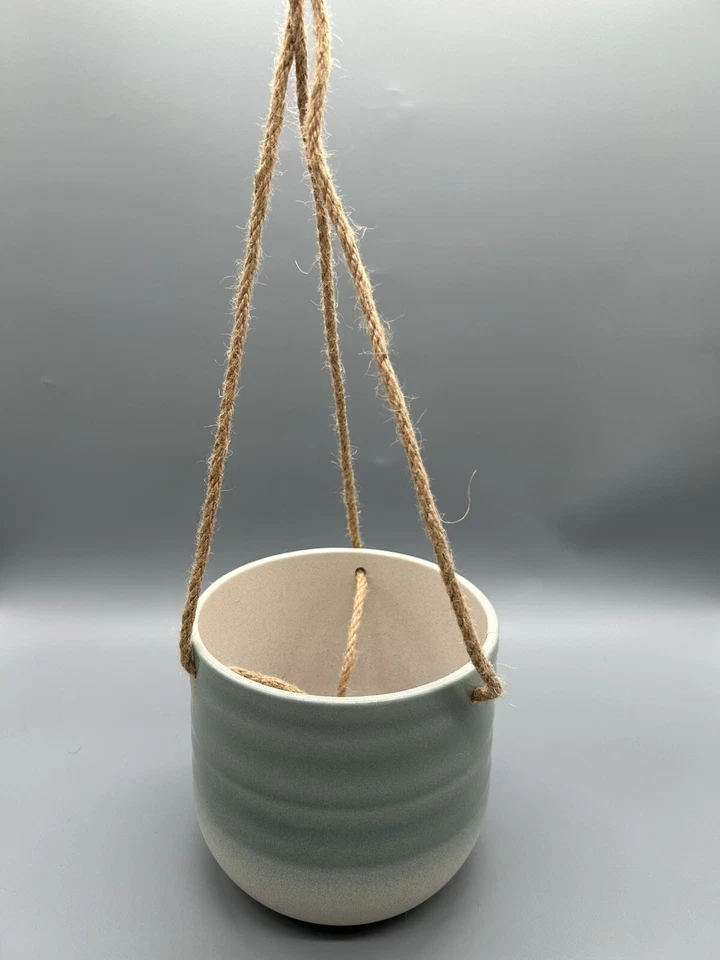 IKEA KAPKRUSBÄR Ampel graugrün 12 cm