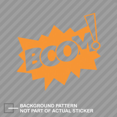 Boom! Sticker Decal Vinyl boom comic book style