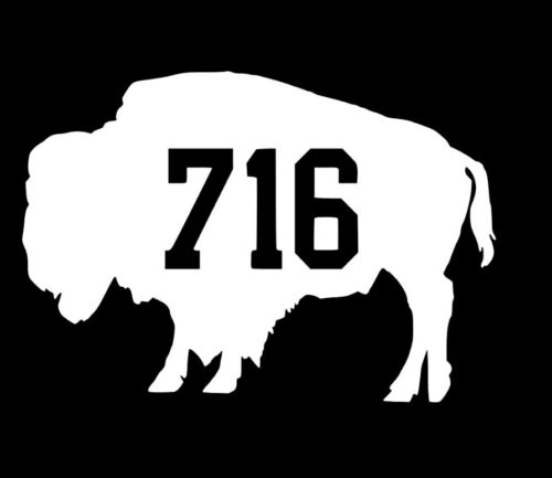 716 Standing Buffalo Football JOSH ALLEN Bills Custom Vinyl Sticker 5x3.5! - Picture 2 of 8