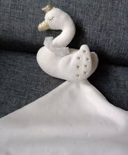 630🌟🦢Doudou Plat Mouchoir Cygne Canard Simba Nicotoy Blanc TRÈS DOUX