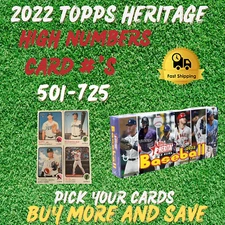 2022 Topps Heritage High Number #501-725 RC **You Pick & Complete Your Set.**