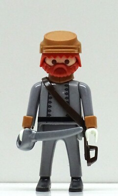 Playmobil – 5 Cavaliers Sudistes – Officiels Et Custom – Guerre De Sécession