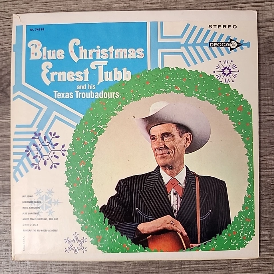Ernest Tubbs Blue Christmas/Merry Texas Christmas 7" 33 RPM EP DECCA 7-34253 - Image 2 of 4