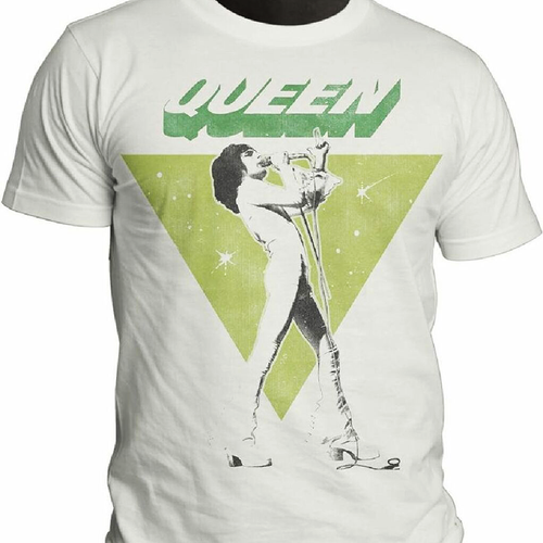 Queen Freddie Mercury White Vintage T 