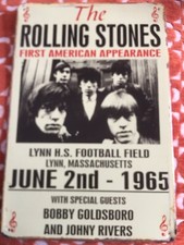 The Rolling Stones First American Appearance 1965 Tin Wall Paque