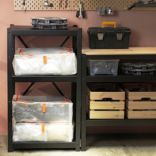 Große stapelbare Aufbewahrungstasche Kleiderkoffer Polypropylen Saisonaler Schrank Organizer - Bild 11 von 14