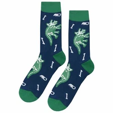 NWT Dinosaur Bone Dress Socks Novelty Men 8-12 Multicolor Crazy Fun Sockfly