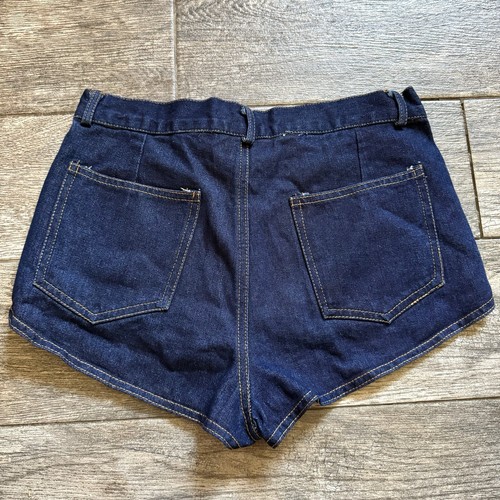 NWOT I Love DIY by Panida Upcycled Daisy Duke Denim Jean Shorts Sz M - Picture 3 of 6