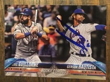 GERSON BAUTISTA Signed 2018 Topps Update Baseball Card NY METS MARINERS AUTO 103