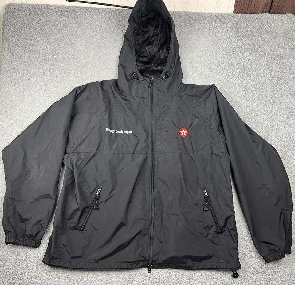 Chaqueta Texaco Para Hombres 2XL Venango County Airport Employee North End Negra Nylon XXL Foto 2 de 4