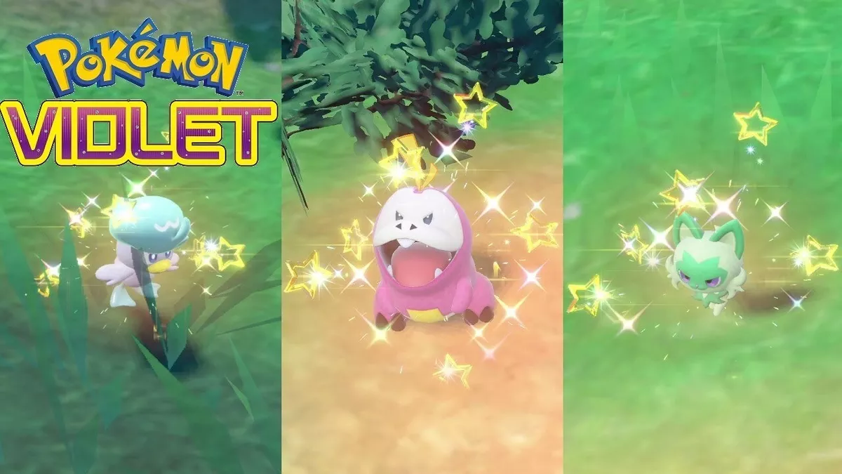 Pokémon Scarlet & Violet all 3 SHINY Starters 6IV + all Evolutions