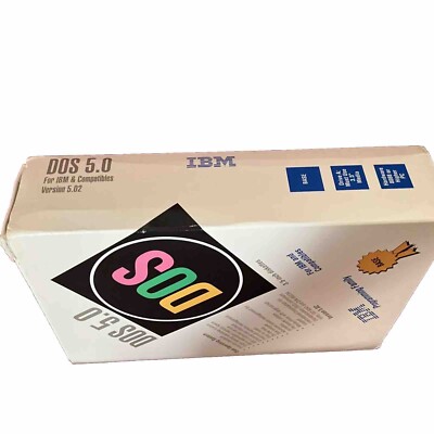 Vintage 1992 IBM DOS 5.0 Disk Operating System | eBay