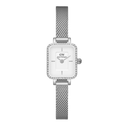 Daniel Wellington DW00100732 Ladies Quadro Mini Lumine Silver 15mm Watch