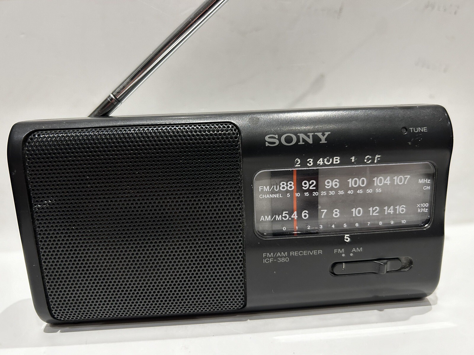 Sony Icf-380 Am/fm Portable Radio in MINT Boxed With Booklets for sale ...