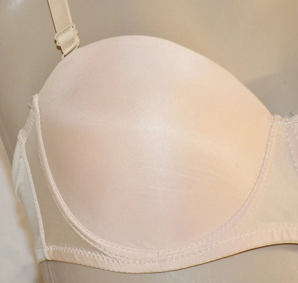 ANGELINA Camiseta Beige Desnudo Sujetador con Aros 34C Estilo B301-C Correas Convertibles Foto 3 de 4