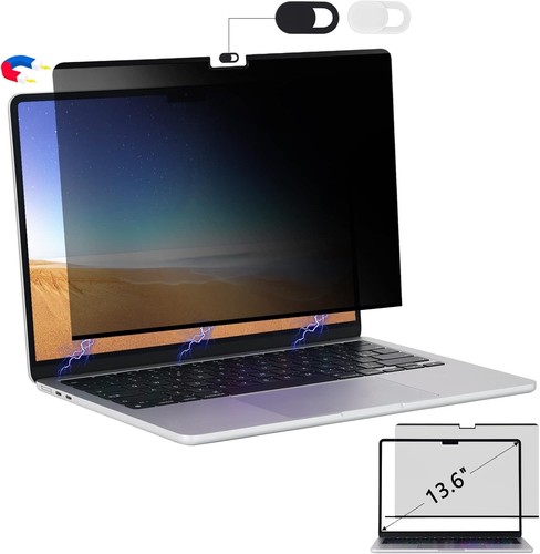 BlueSwan Magnetic Privacy Screen Filter compatible for 2022 M2 MacBook Air 13.6"