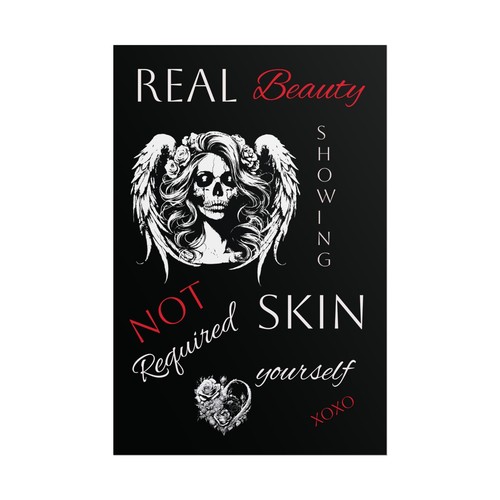 Edgy Skull Art Poster, Empowerment Wall Decor, Gothic Room Accent, Unique Gift - 第 62/81 張圖片