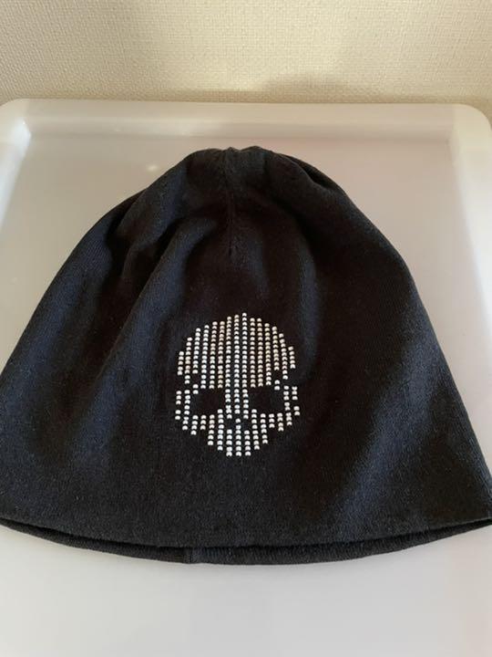 MASTERMIND JAPAN Beads Skull Cotton Knit Cap Hat Beanie men Size L