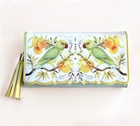 House of Wild PU Leather Womens Wallet Large Capacity Long Purse Coin Pocket