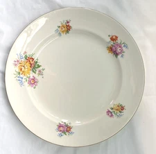 3 Sampson Bridgwood & Sons LTD Floral Dinner Plates 26cm Diameter