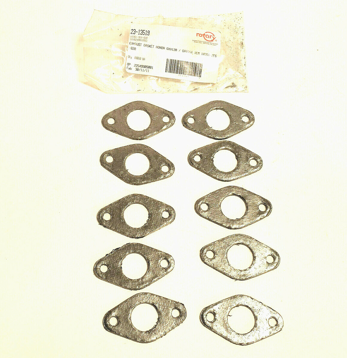 RT-74682です！ありがとうございます♡ 10 PACK) 13519 Rotary Exhaust Gasket fits Honda 18381-ZE6-820