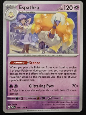 Espathra 081/182 S&V Paradox Rift Non Holo Rare Prerelease Espathra 081/182 S&V Paradox Rift Non Holo Rare Prerelease
