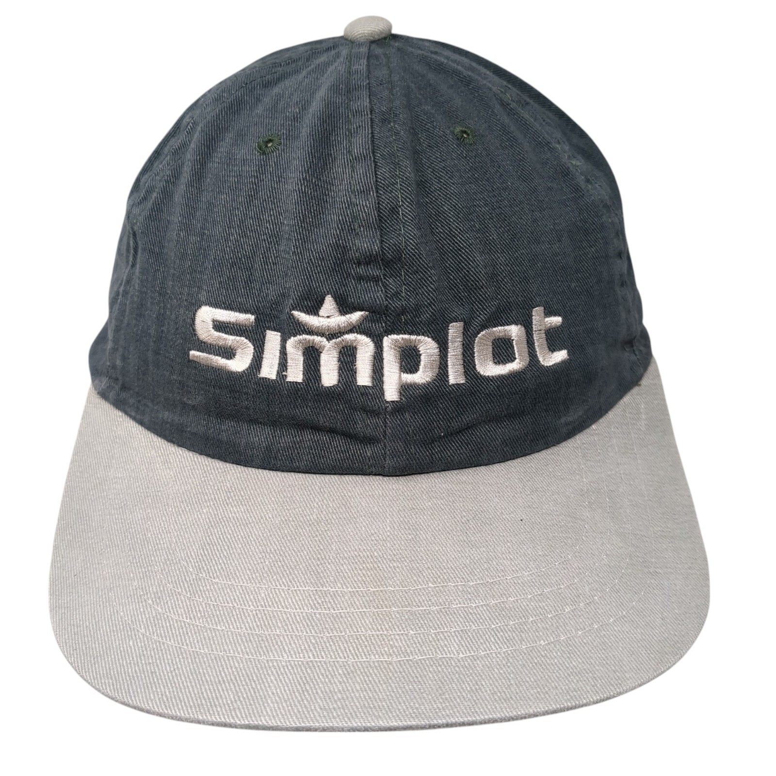 Simplot Slideback Hat Gray One Size Adjustable Em… - image 1