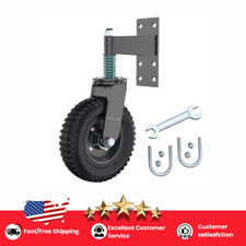 Gate Wheel, Heavy Duty Fence Gate Wheels for Wooden Gate and Metal Tube Black