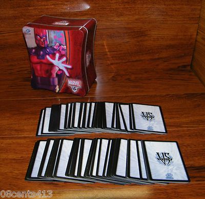 Marvel VS System Magneto Trading Card Game in Tin Box With 153 Trading Cards 