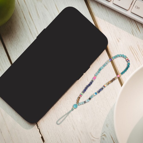 Handy Kette Perlenbesetztes Telefonband Anti-verlorene Telefonseil - Zdjęcie 12 z 12
