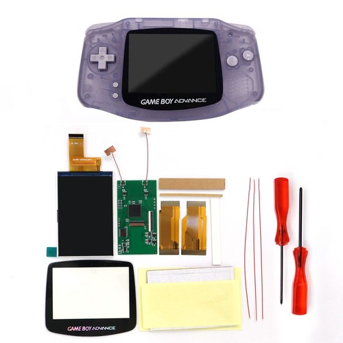 Drop In V5 Add Desaturation 3.0" 720x480 Retro Pixel IPS LCD Kit+Shell For GBA - Picture 25 of 61