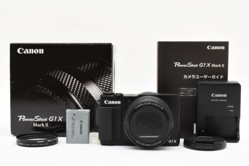 Canon PowerShot G1 X Mark II 13.1MP Digital Camera Black From JAPAN Near Mint