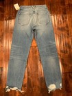 3x1 NYC Medium Wash Distressed Button Fly Blue Jeans, Size 24 — photo 5