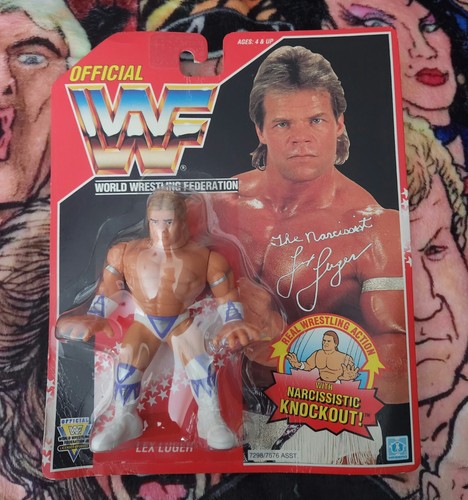 WWF HASBRO Lex Luger MOC Figure Red Series 8 WWE W...