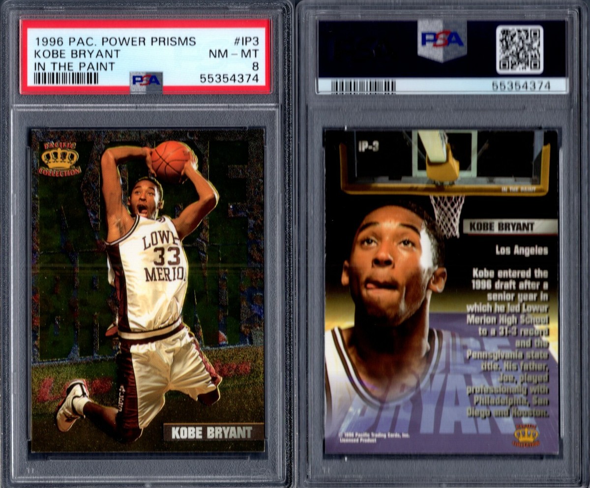 PSA 8 1996 Pacific Power In The Paint #IP3 Kobe Bryant RC