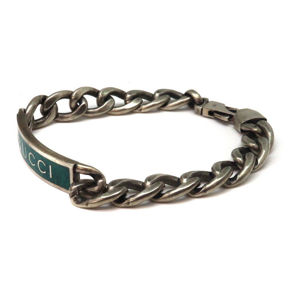 Gucci 678712 Enamel bracelet with Gucci logo Silver | eBay Gucci 678712 Enamel bracelet with Gucci logo Silver | eBay