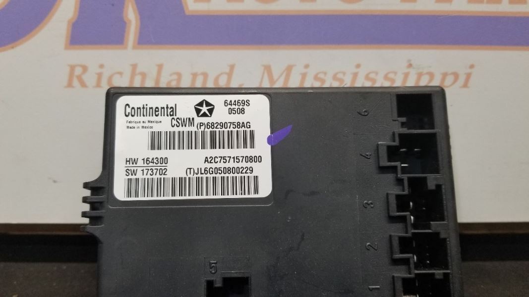 18 JEEP WRANGLER JL JLU HEATED SEAT CONTROL MODULE 68290758AG for 