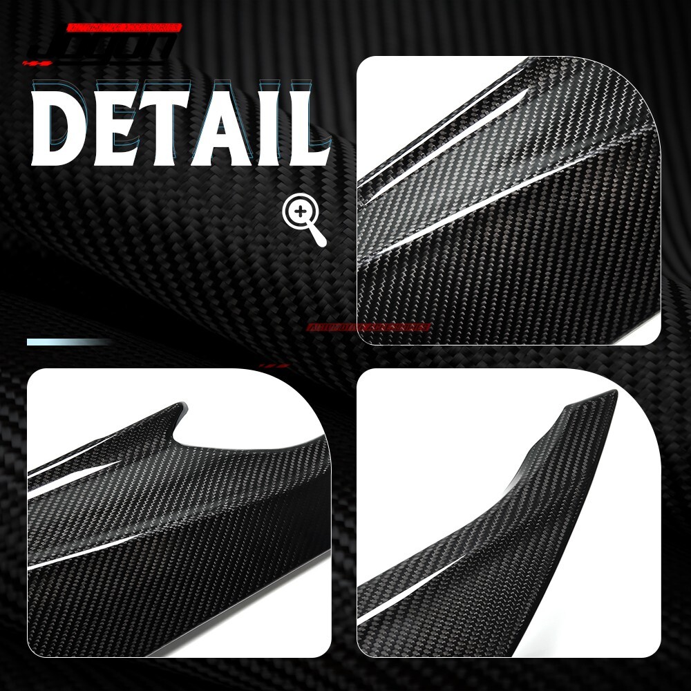 Real Carbon Fiber Door Anti-kick Panel Cover Trim For Corvette C8 2020 2021-2024 - Picture 3 of 11