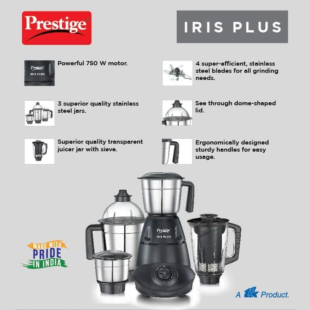 Prestige iris mixer clearance grinder 750 watts