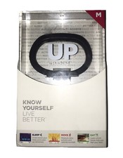 NIB Jawbone UP by Jawbone Fitness/sleep/eat, Tracker Wristband Med Blk JBR52A