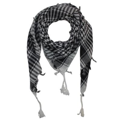 leichtes Palituch weiß schwarz Palästinensertuch KUFIYA Plo Tuch