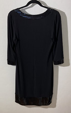 Womens Black Dress Size Medium.Party/Cocktail/Work shiny by Blu Sage knee length