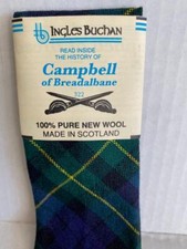 Ingles Buchan Campbell Breadalbane Tie 100 Wool NWT Made Scotland Ships Free