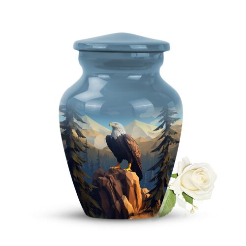 Eagle Funeral Urns for Adult Ashes Women & Men - Burial Mini Urns for Human A...