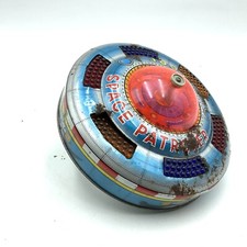King Flying Saucer Space Patroler X081 Ufo KO Jpn Tin Toy  NB