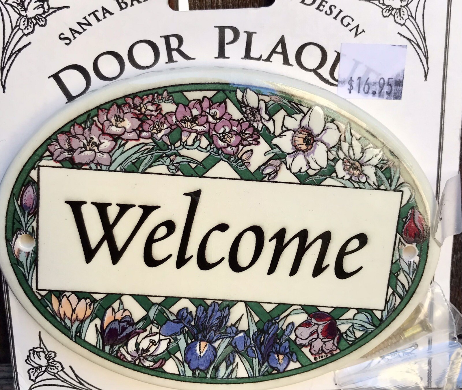 Ceramic Tile Wall Plaque Garden Home Santa Barbara Ceramic