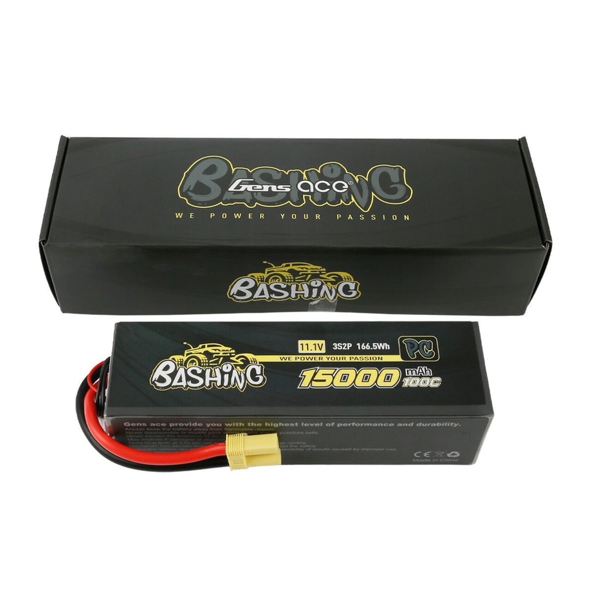 Gens Ace 5000mAh 11.1V 3s1p 50c Lipo Plug-Bashing bloc-batterie avec EC5 Série