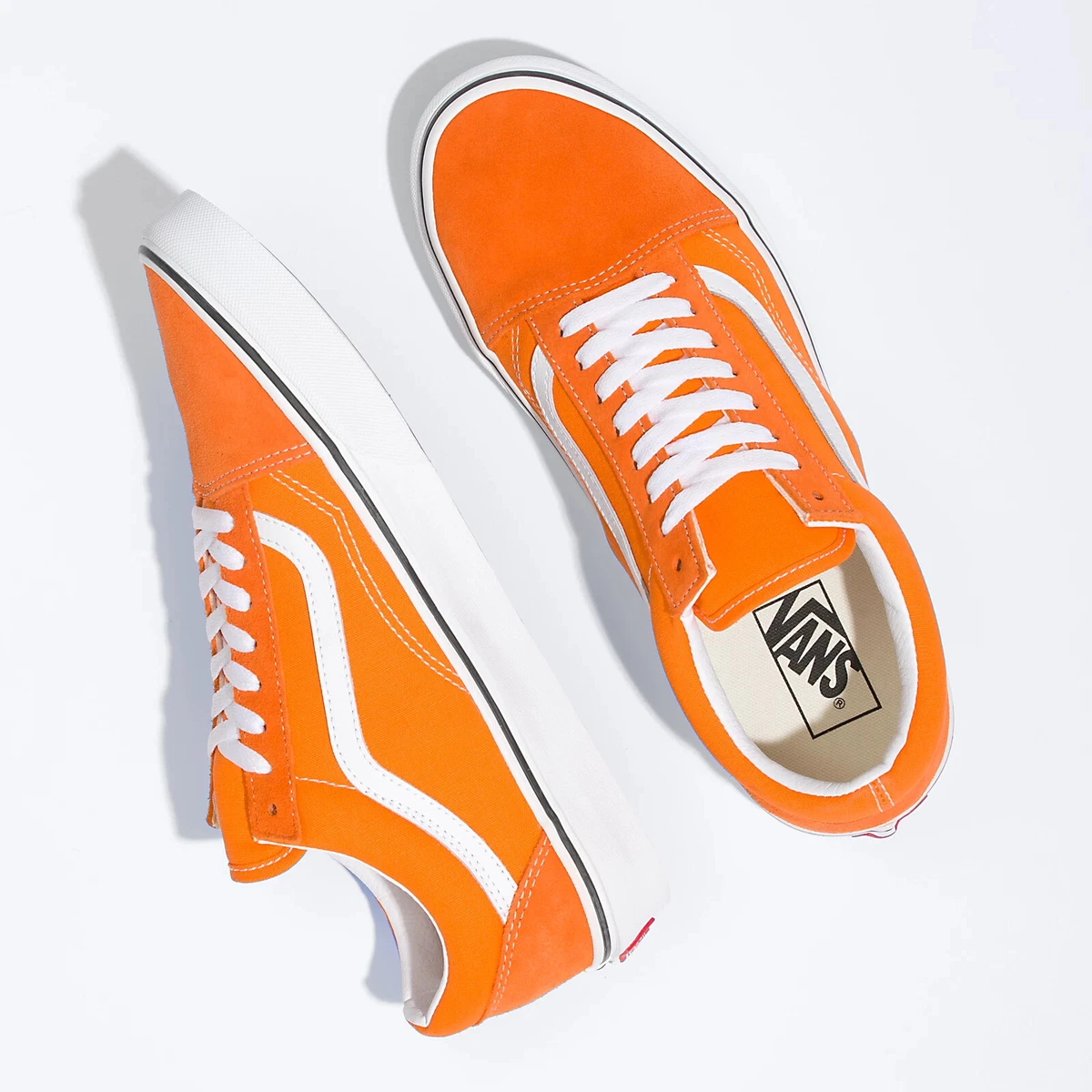 Voortdurende onvergeeflijk specificatie VANS - MENS / WOMENS - OLD SKOOL - ORANGE TIGER / TRUE WHITE | eBay