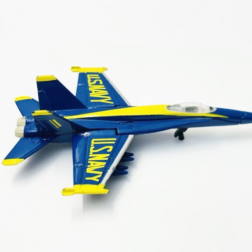 Simulation Fighter Navy Blue Angels F/A-18 Hornet Fighter Jet Die Cast Model - Imagen 9 de 11