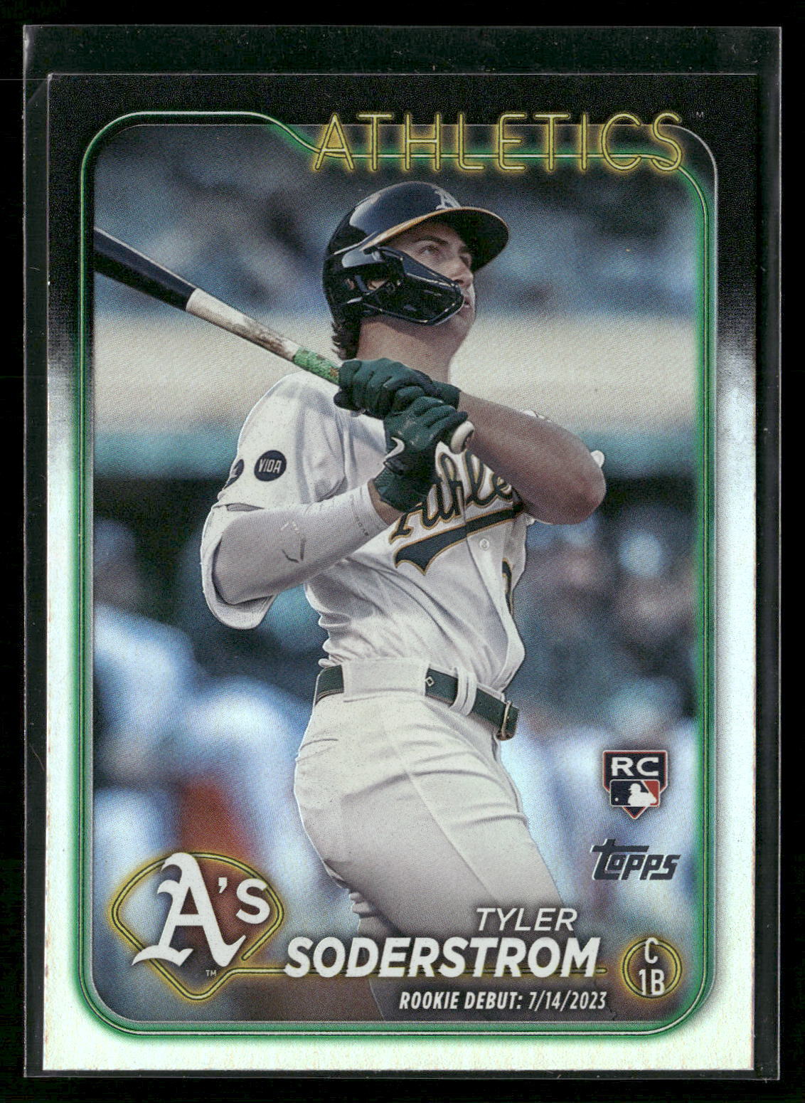Tyler Soderstrom 2024 Topps Update #US116 Rainbow Foil Oakland Athletics